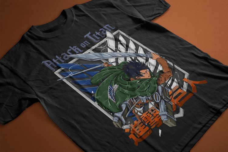T-shirt Anime Attack on Titan